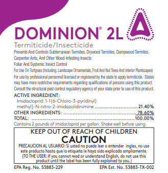 dominion herbicide DOMINION 2L Imidacloprid (Soil Poisoning Termiticide, Pre & Post Termi –  Pest Control Philippines