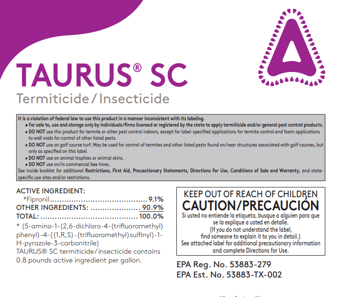 taurus herbicide Taurus SC Fipronil (Soil Poisoning Termiticide, Pre & Post Termite Con –  Pest Control Philippines