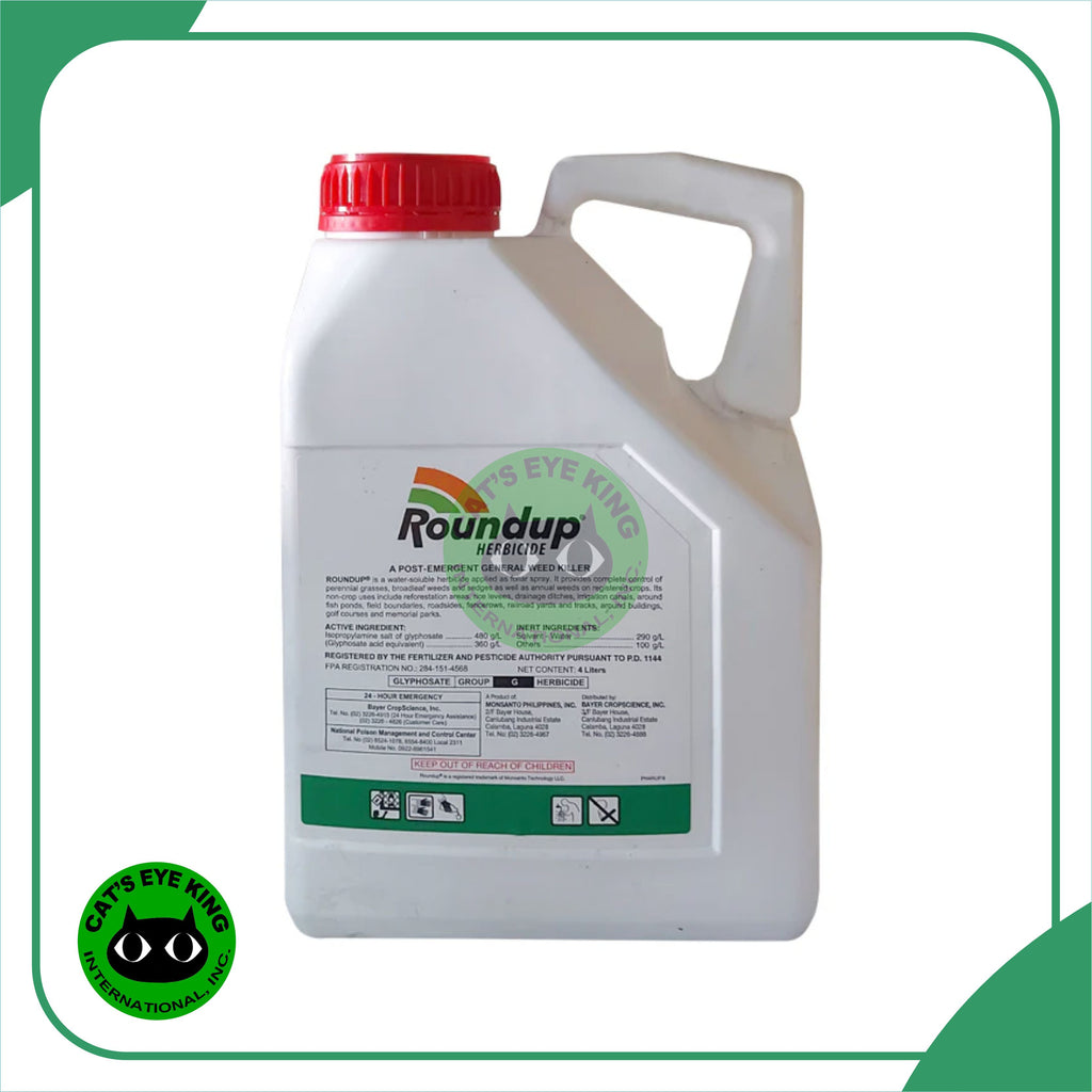 application of roundup herbicide ROUND UP GLYPHOSATE NON SELECTIVE WEED KILLER