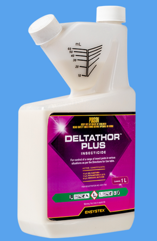 DELTATHOR PLUS - Deltamethrin | Tetramethrin-R | Piperonyl Butoxide - General Pest Control -1 liter