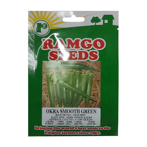 Ramgo Seeds | Okra Smooth Green 11g