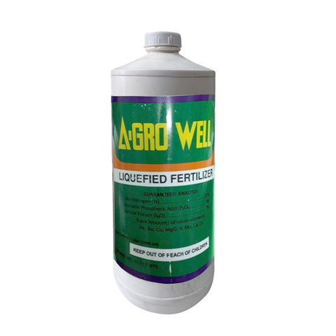 Agro Well Liquefied Foliar Fertilizer |  Foliar Fertilizer | Nitrogen | Phosphate | Potassium - 1 liter